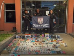 Polícia Militar recupera carga de eletrônicos furtada em cemitério de Aperibé