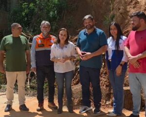 Deputada Daniela Carneiro e Secretário Nacional de Defesa Civil visitam áreas atingidas em Pádua