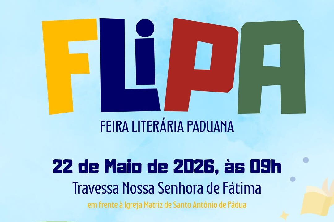 Segunda edição da Flipa acontece nesta sexta-feira em Santo Antônio de Pádua