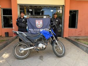 Polícia Militar apreende motocicleta com sinais identificadores adulterados em Santo Antônio de Pádua