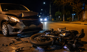 Motociclista embriagado é preso após colisão com carro no Centro de Aperibé